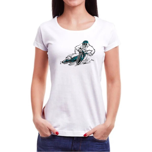 Camiseta Baby Look Yeti na BMX - Imagem 3