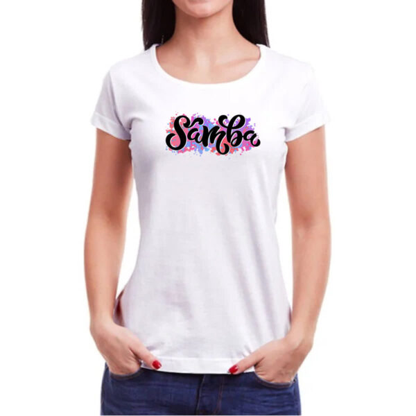 Camiseta Baby Look Samba Splash Arte - Imagem 3