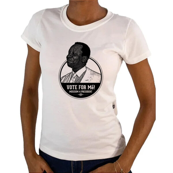 Camiseta Baby Look Vote no Me Mussum Meme - Imagem 4