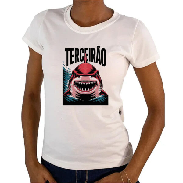 Camiseta Baby Look Terceirao Megalodon - Imagem 4