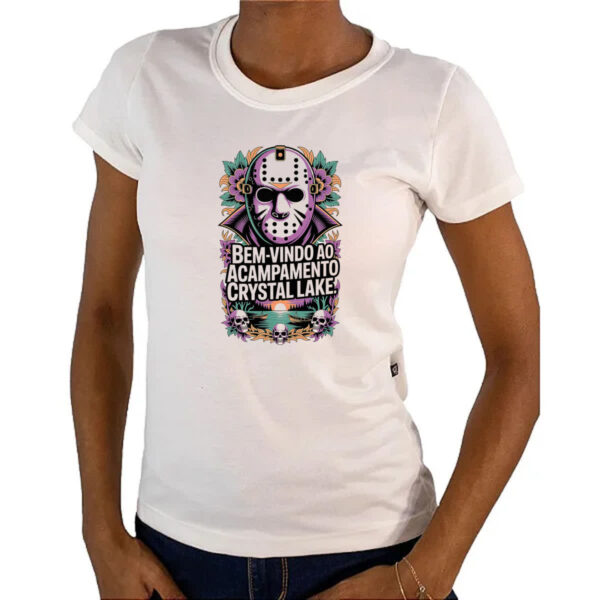 Camiseta Baby Look Bem vindo a Cristal Lake - Imagem 4