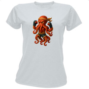 Camiseta Baby Look Octopus Muay Thai