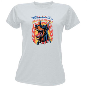 Camiseta Baby Look Terceirao Doberman