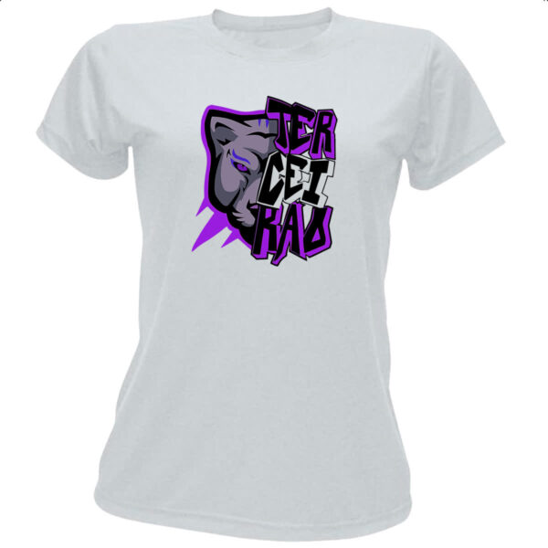 Camiseta Baby Look Terceirao Pantera rosto