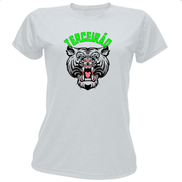 Camiseta Baby Look Terceirao Tigre rugindo