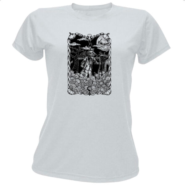 Camiseta Baby Look O Espantalho Black White Arte