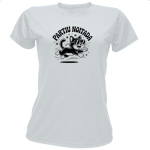 Camiseta Baby Look Partiu Noitada Gato
