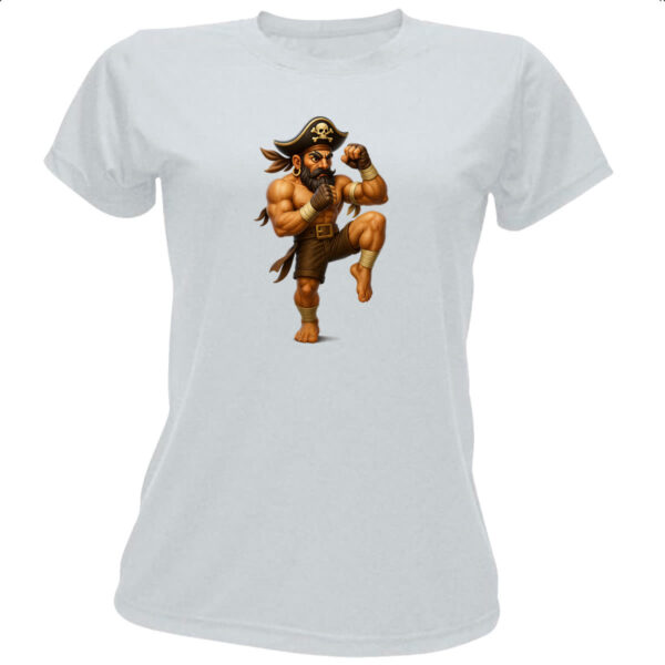 Camiseta Baby Look Pirata Muay Thai