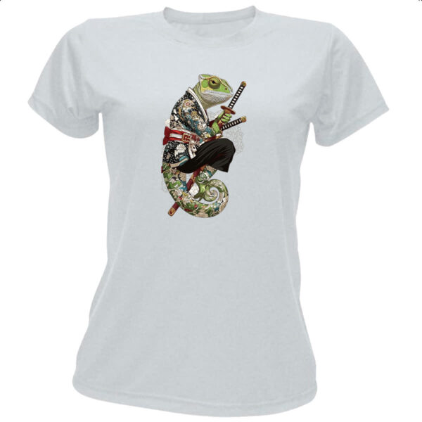 Camiseta Baby Look Camaleao Samurai
