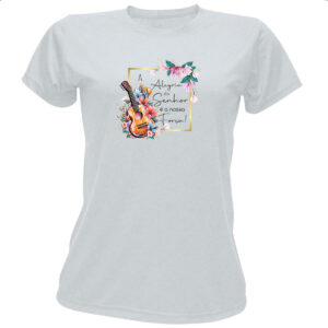 Camiseta Baby Look Gospel Alegria nossa forca