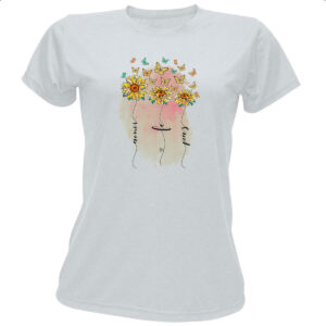 Camiseta Baby Look Gospel Amor Fe Paz