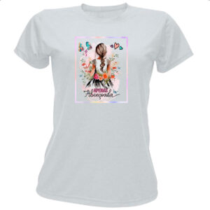 Camiseta Baby Look Gospel Apenas abencoada