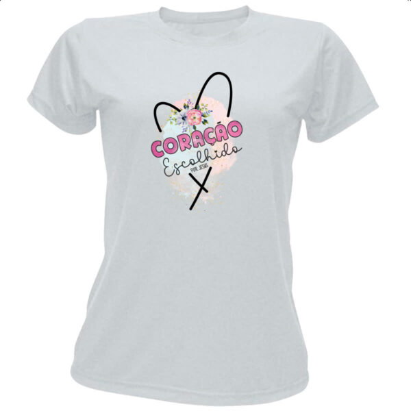 Camiseta Baby Look Gospel Coracao escolhido
