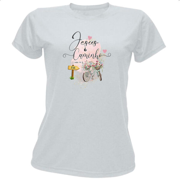 Camiseta Baby Look Gospel Jesus e o caminho