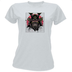 Camiseta Baby Look Samurai Street Art