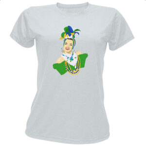 Camiseta Baby Look Carmen Miranda Ilustracao