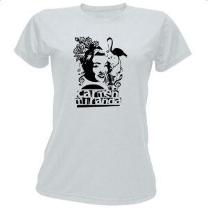 Camiseta Baby Look Carmen Miranda PB Arte