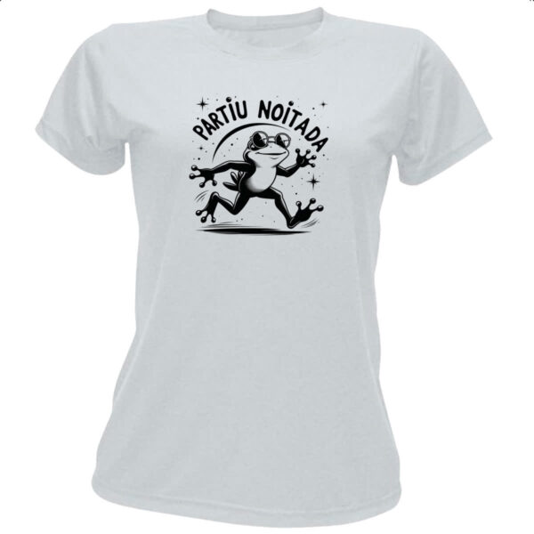 Camiseta Baby Look Partiu Noitada Sapo