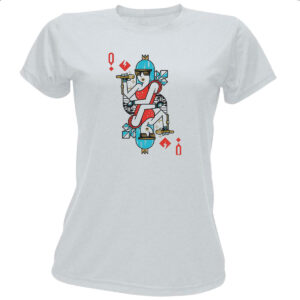 Camiseta Baby Look Baralho Rainha Lady Gaga