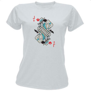 Camiseta Baby Look Baralho Valete Michael Jackson