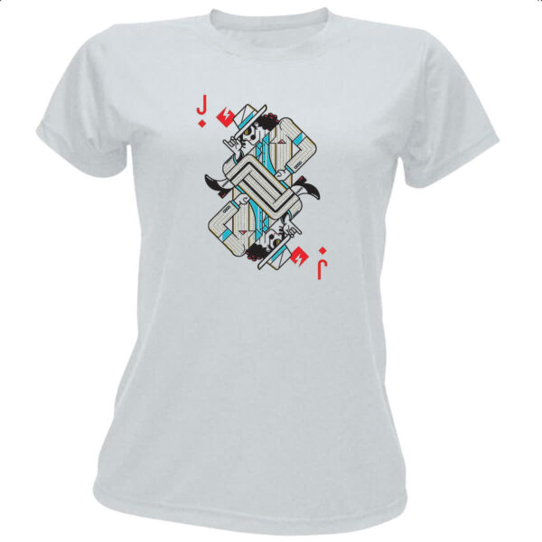 Camiseta Baby Look Baralho Valete Michael Jackson