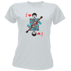 Camiseta Baby Look Baralho Valete Paul McCartney