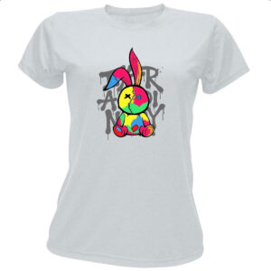 Camiseta Baby Look Coelho Grafite