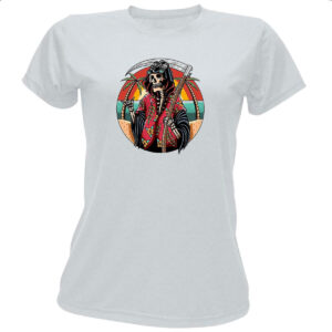 Camiseta Baby Look Ceifador Ferias Sunset Art