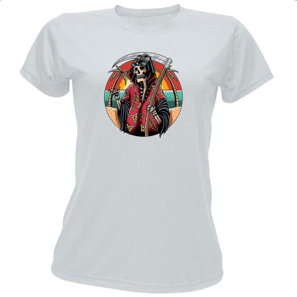 Camiseta Baby Look Ceifador Ferias Sunset Art