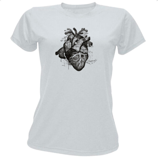 Camiseta Baby Look Coracao Restless Heart