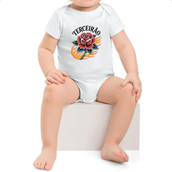 Body infantil Terceirao Rosa Flamejante - Imagem 2