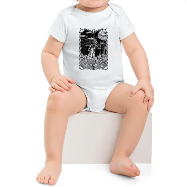 Body infantil O Espantalho Black White Arte - Imagem 2