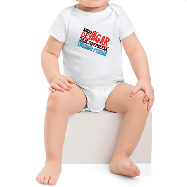 Body infantil Ando devagar treinei perna - Imagem 2