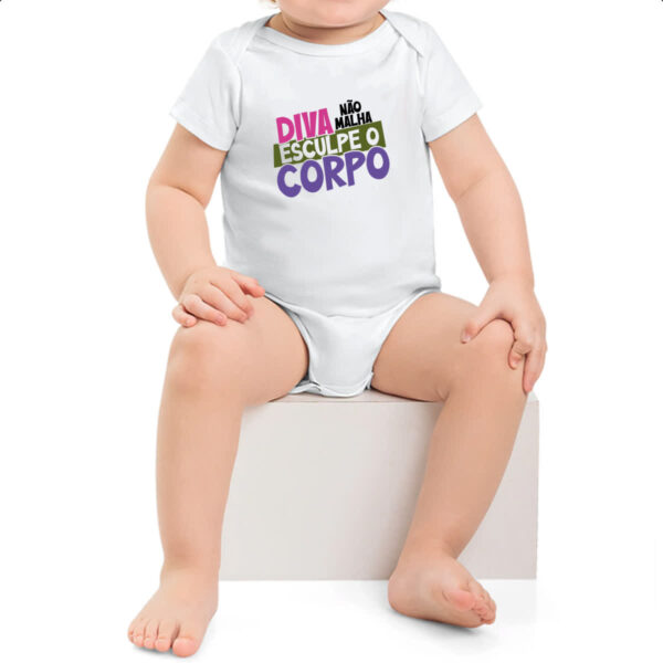 Body infantil Diva nao malha - Imagem 2