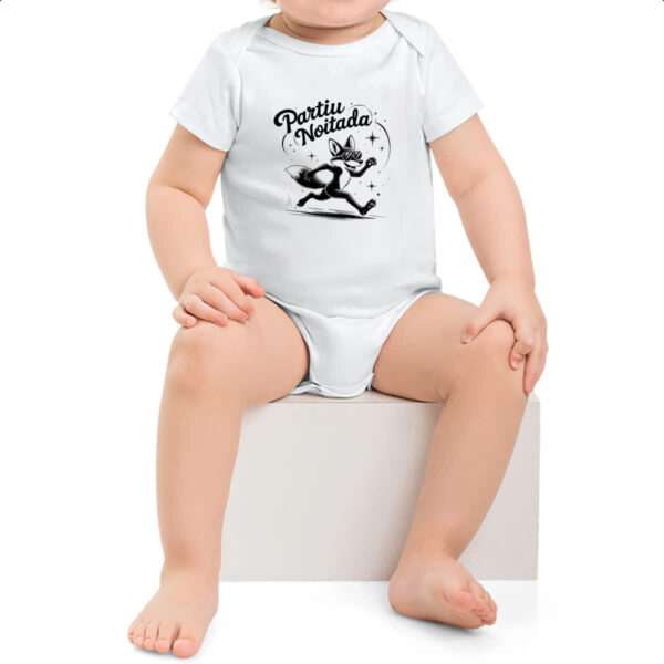 Body infantil Partiu Noitada Raposa - Imagem 2