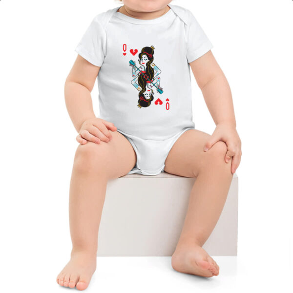 Body infantil Baralho Rainha Amy Winehouse - Imagem 2