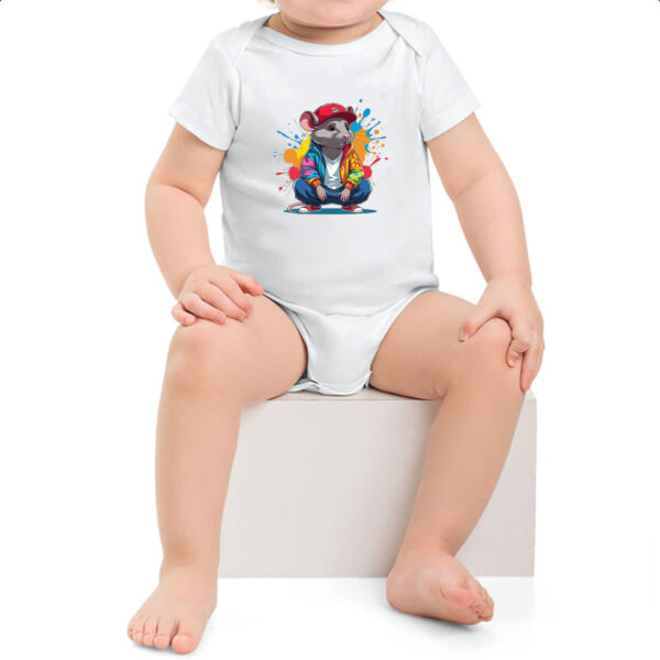 Body infantil Camundongo Arte Graffit - Imagem 2