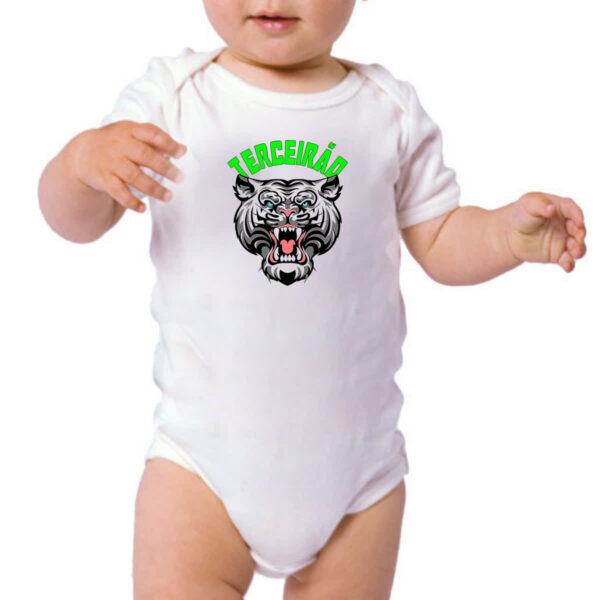 Body infantil Terceirao Tigre rugindo - Imagem 3