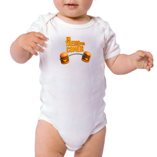 Body infantil Eu treino pra comer - Imagem 3