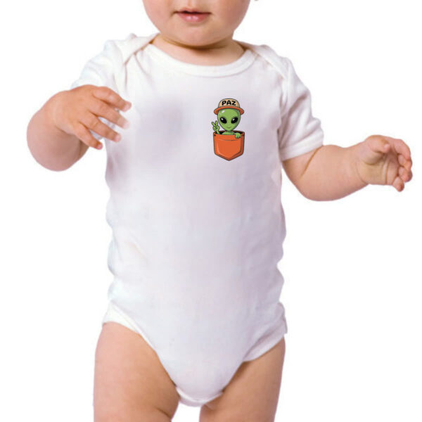 Body infantil ET paz e amor no bolso - Imagem 3