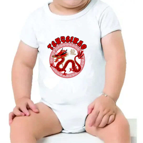 Body infantil Terceirao Dragao Chines - Imagem 4