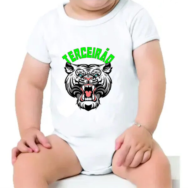 Body infantil Terceirao Tigre rugindo - Imagem 4