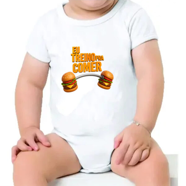 Body infantil Eu treino pra comer - Imagem 4