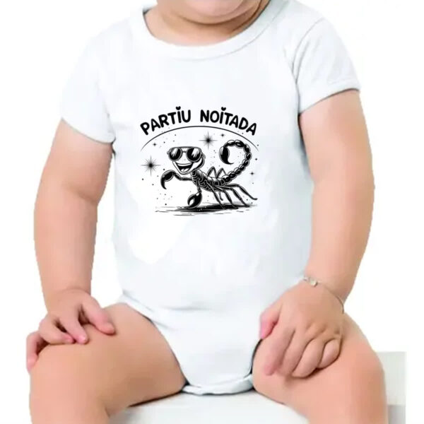 Body infantil Partiu Noitada Escorpiao - Imagem 4