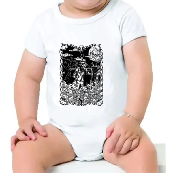 Body infantil O Espantalho Black White Arte - Imagem 4