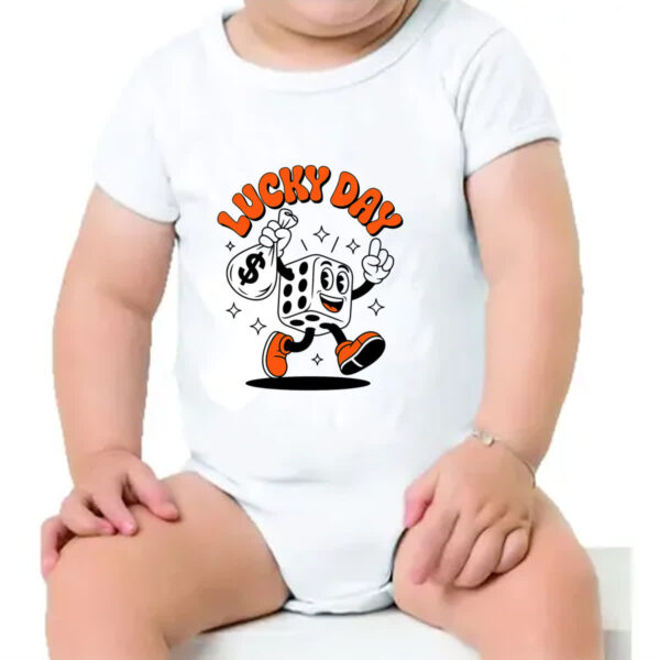 Body infantil Dia de sorte - Imagem 4