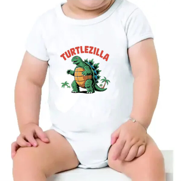 Body infantil Turtlezilla - Imagem 4