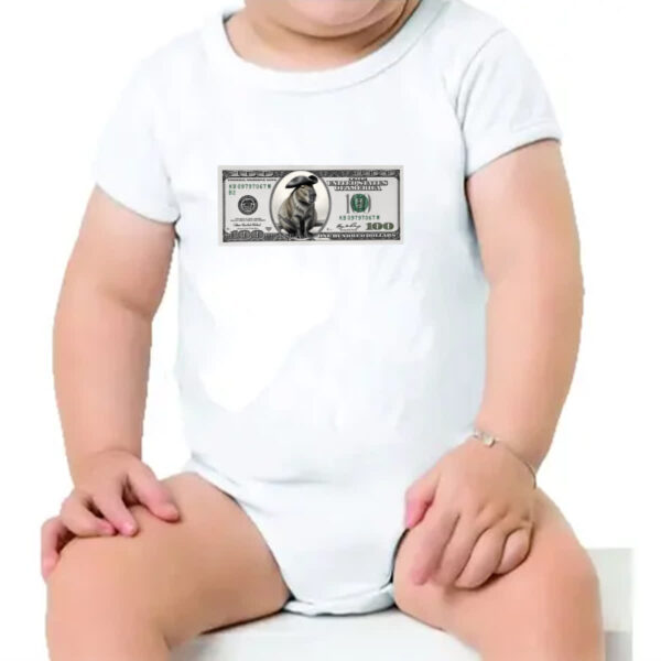 Body infantil Capivara 100 Dolares - Imagem 4