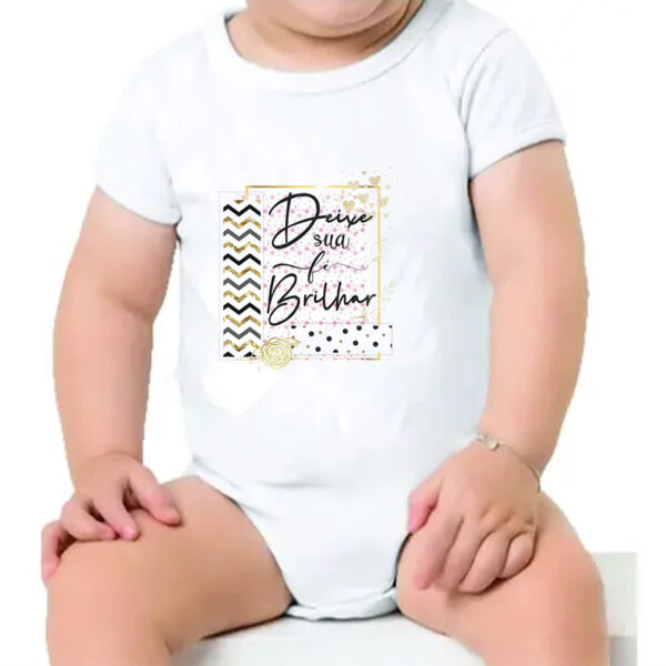 Body infantil Gospel Deixe a fe brilhar - Imagem 4