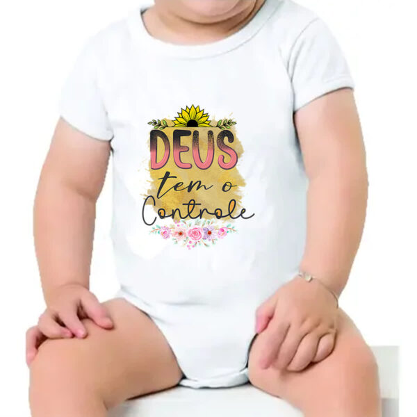 Body infantil Gospel Deus tem controle - Imagem 4
